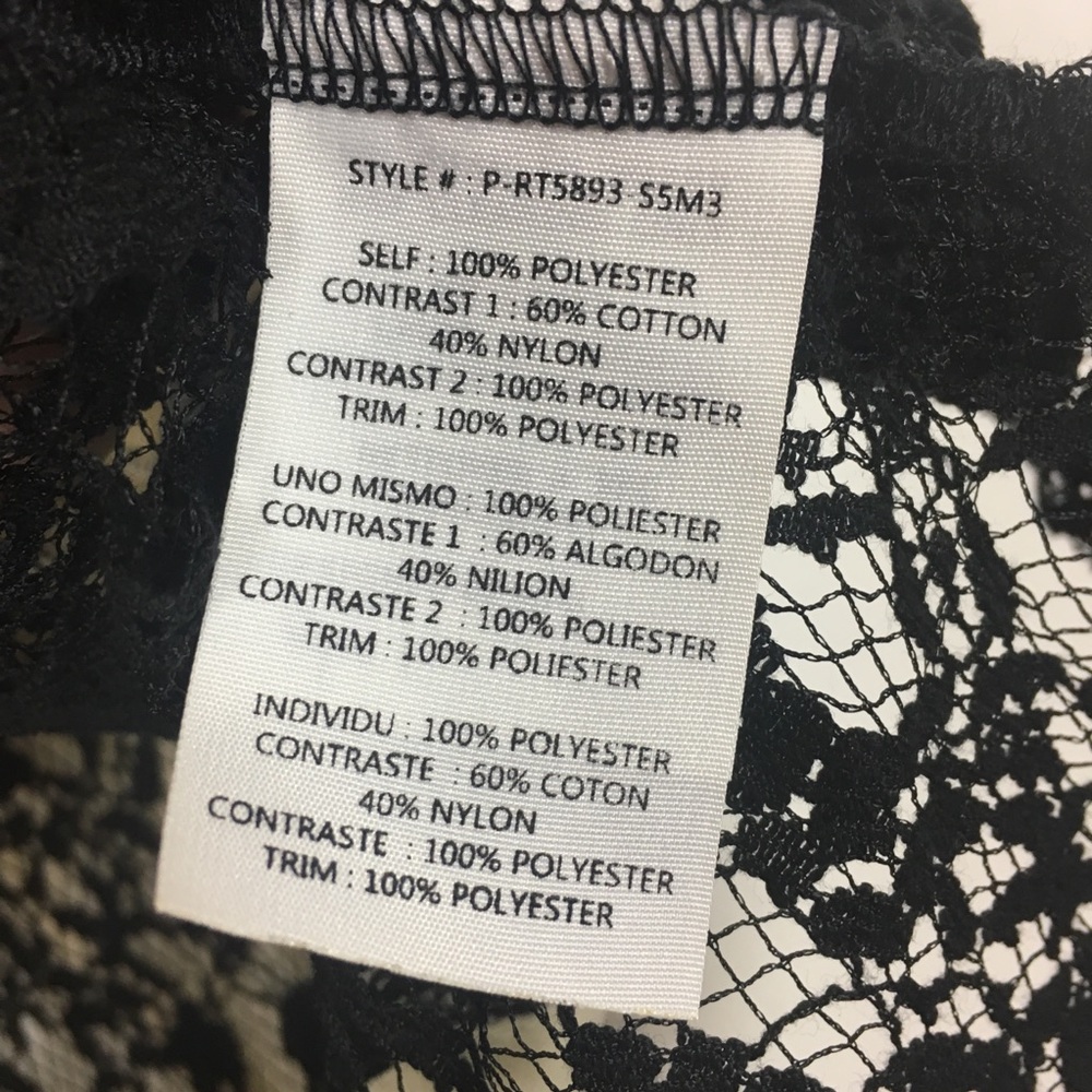 Anthropologie Ryu Sleeveless Blouse Black Lace - Picture 7 of 7
